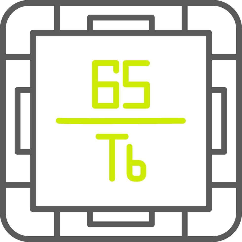 Terbium Custom Interface Symbol vector