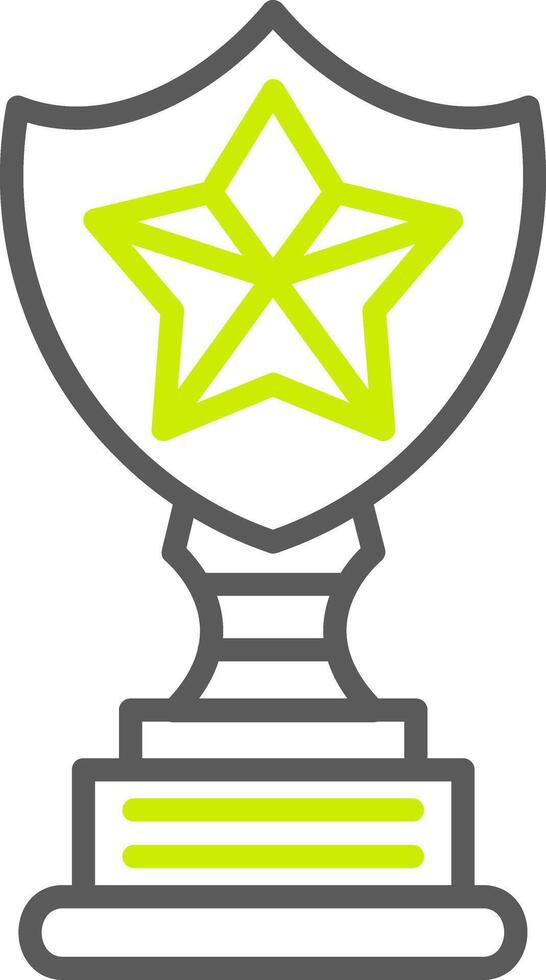 Trophy Star Simple Web Tag vector
