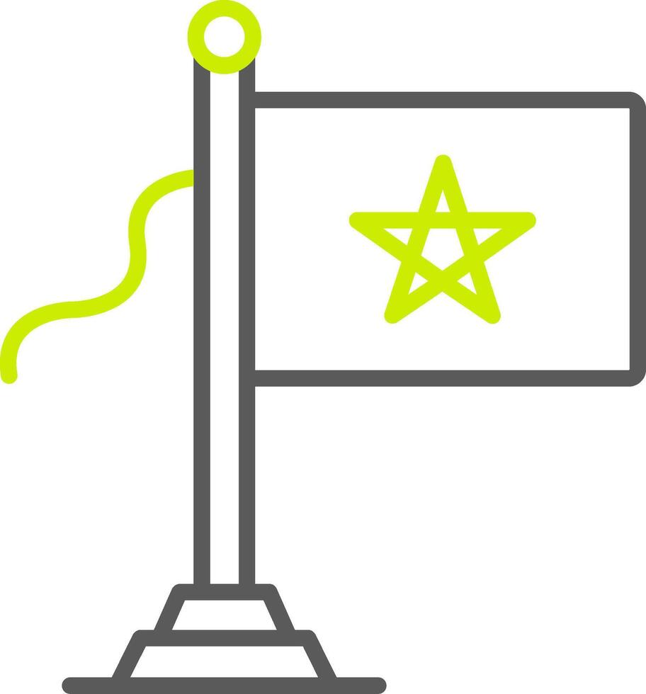 Morocco Flag Custom Visual Mark vector