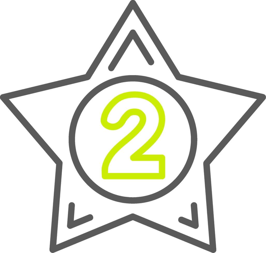 2nd Prize Dynamic Visual Mark vector