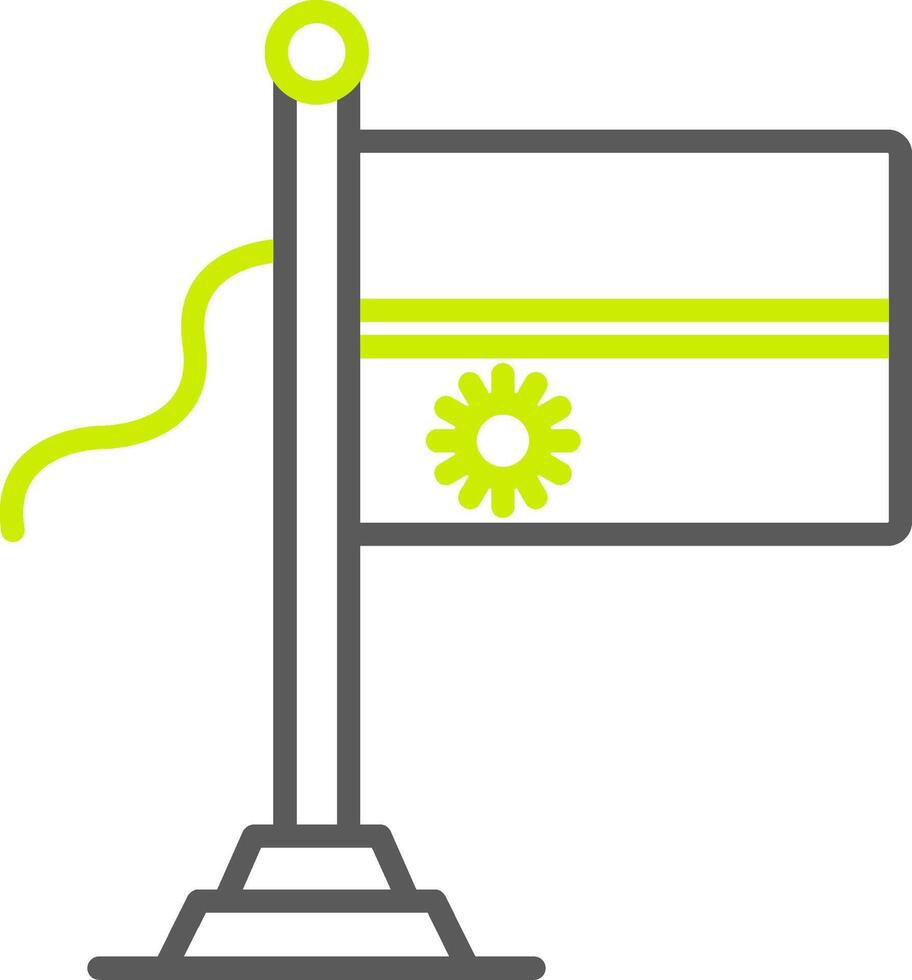 Nauru Flag Gradient Style Mark vector