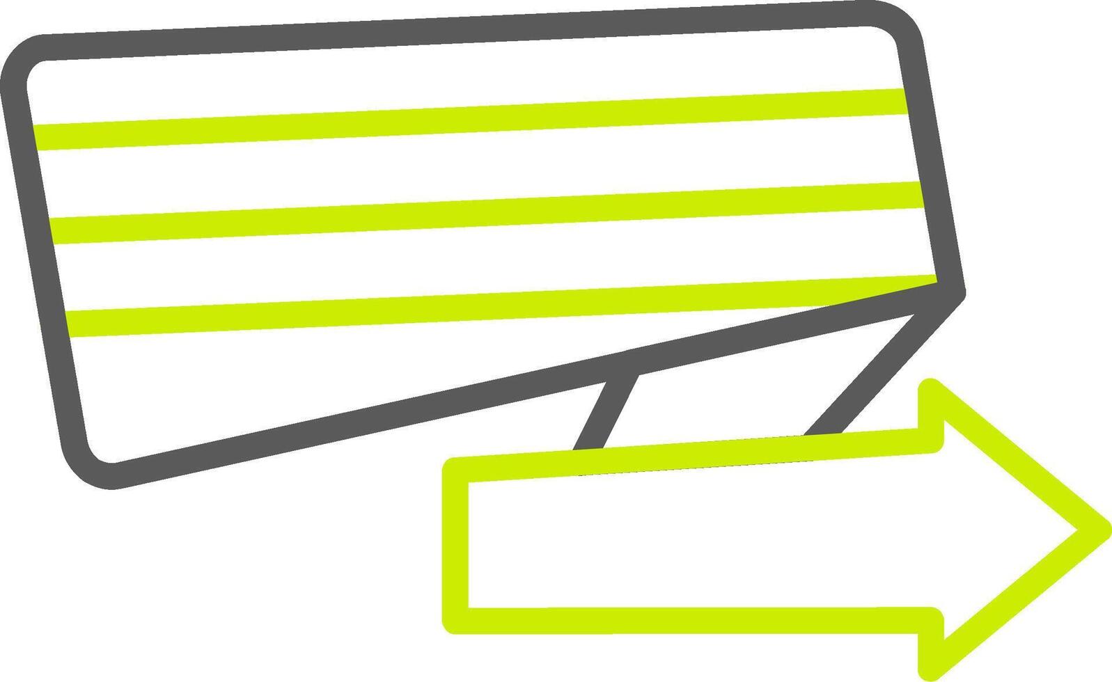 Right Arrow Optimized Creative Piece vector