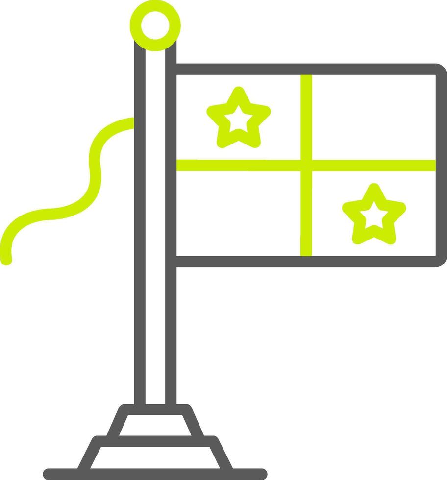Panama Flag Neon Grid Feature vector