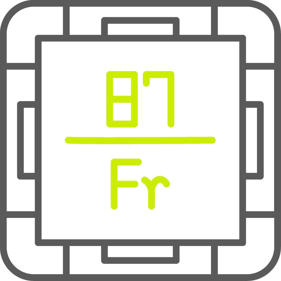 Francium Neon Grid Feature vector