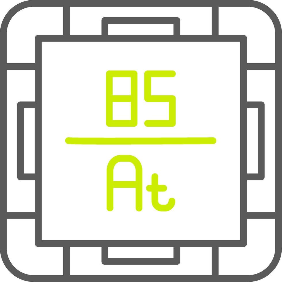Astatine Elegant Tech Badge vector