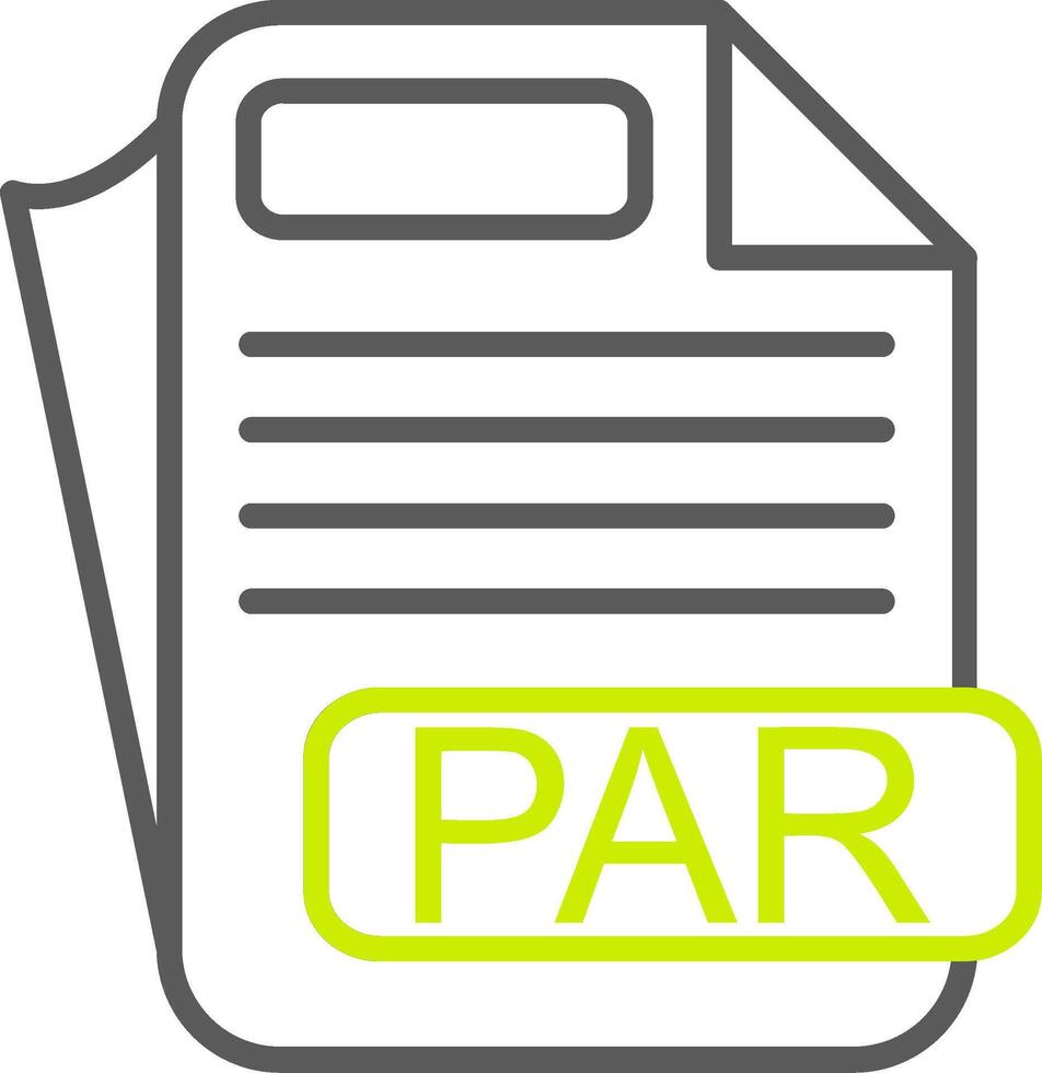 PAR Custom Line Drawing vector