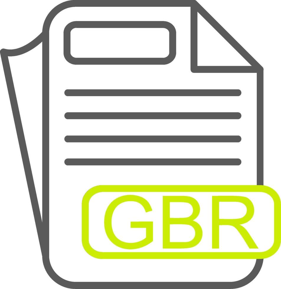 GBR Custom Line Drawing vector
