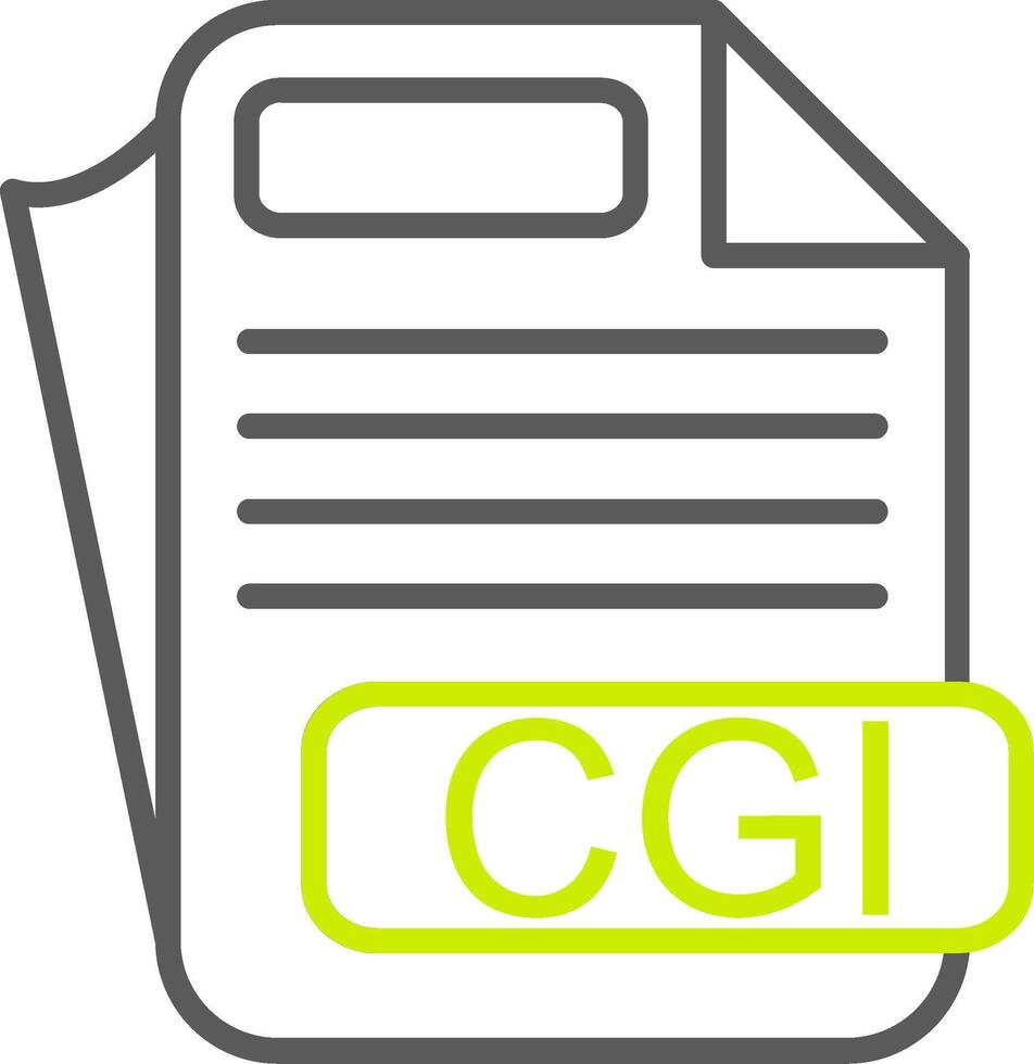 CGI Elegant Line Drawing vector