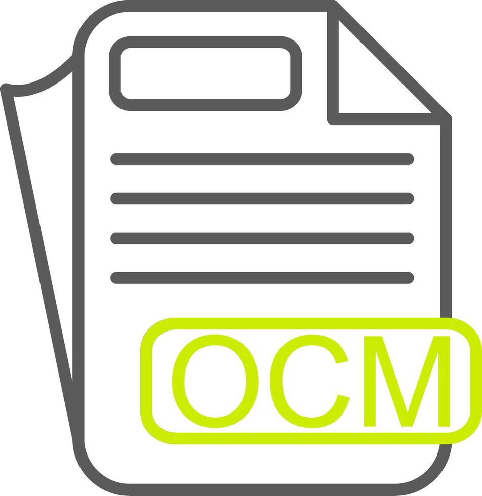 OCM Custom Line Drawing vector