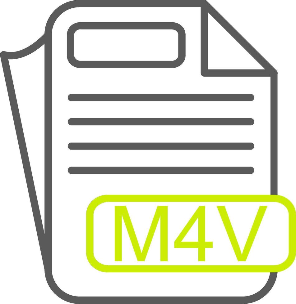 M4V Custom Creative Piece vector