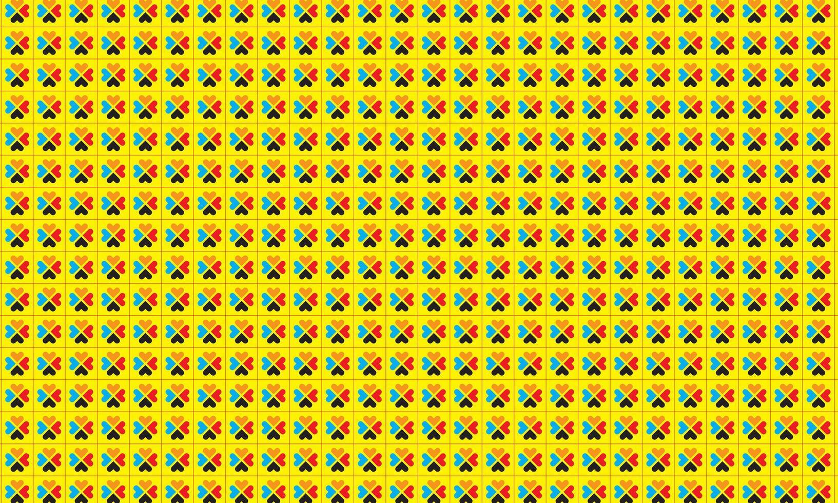 Abstract background design with yellow lines and colorful dotted pattern illustration vector