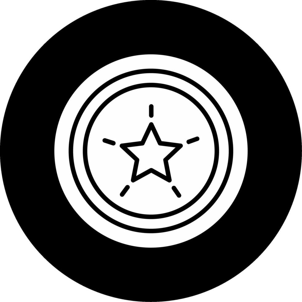 Unique Individual with Neurodiverse Strengths Glyph Circle Inverted vector