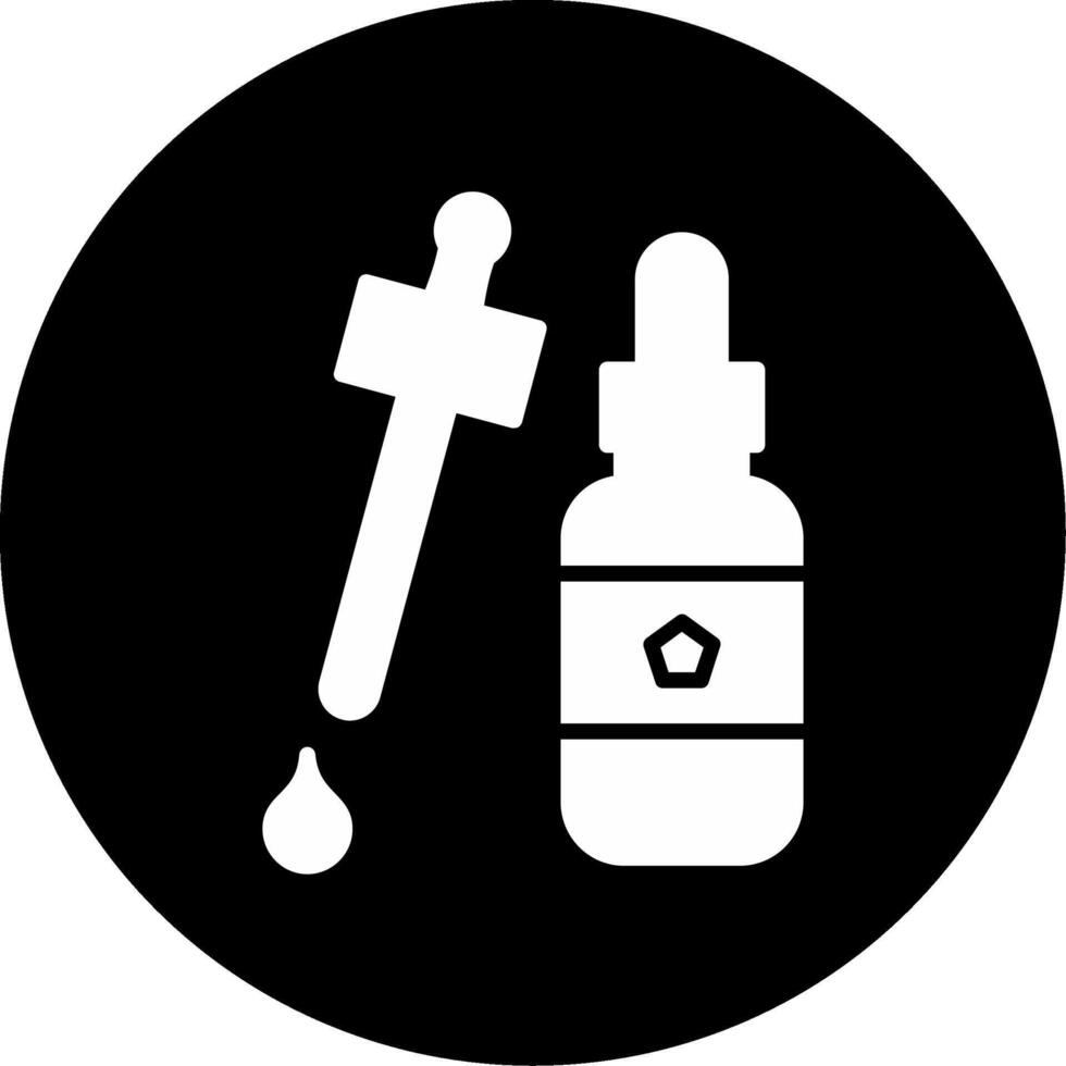 Revitalizing Facial Serum Glyph Circle Inverted vector