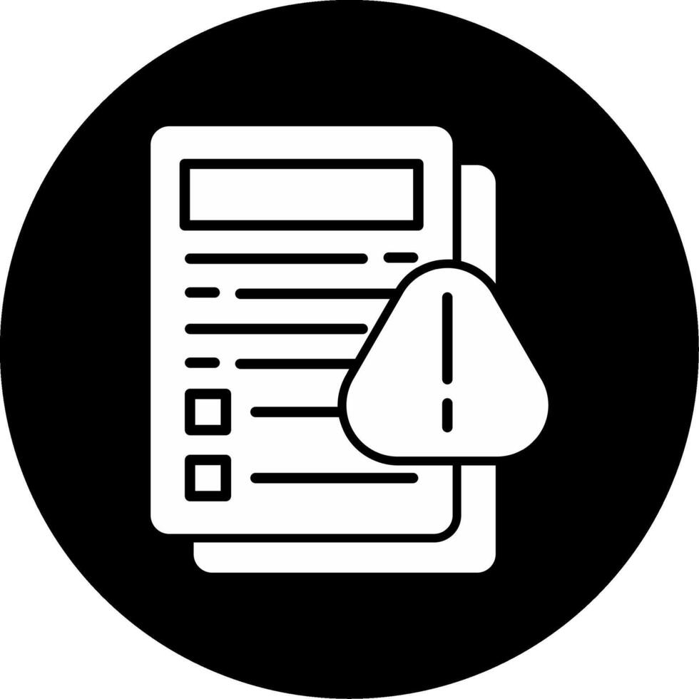 Insurance Risk Factor Assessment Graphic Glyph Circle Inverted vector