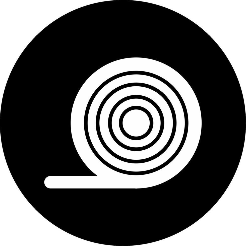Circular Steel Reinforcement Rod Glyph Circle Inverted vector