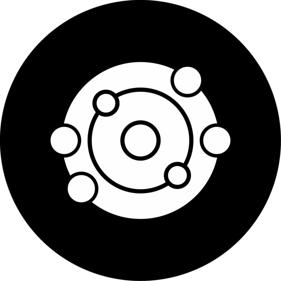 Natural Skin Antioxidant Boost Glyph Circle Inverted vector