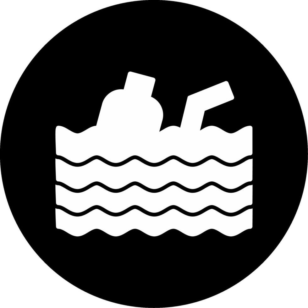 Environmental Pollution Awareness Graphic Glyph Circle Inverted vector