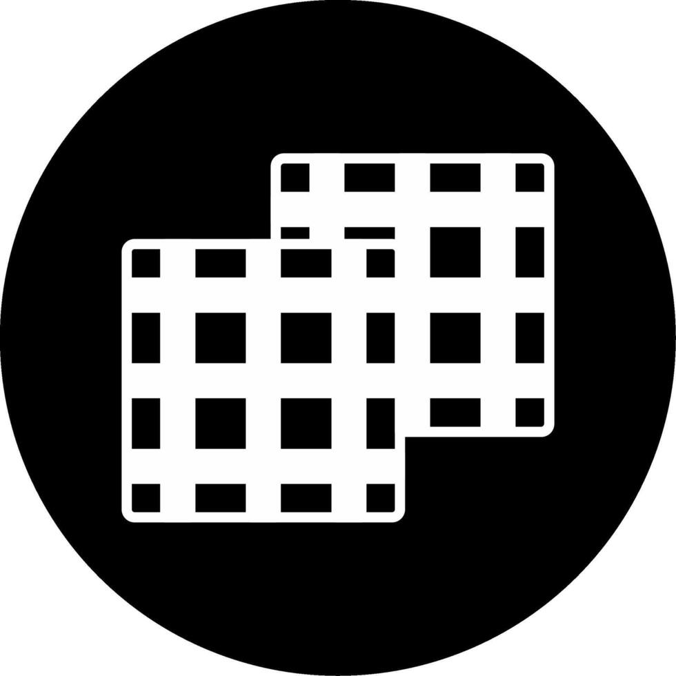 Welded Steel Wire Mesh Panel Glyph Circle Inverted vector