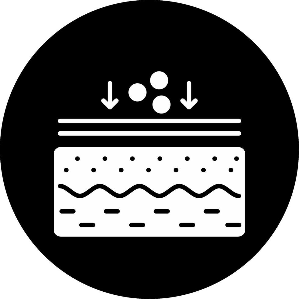 Absorption Process Beauty Graphic Glyph Circle Inverted vector