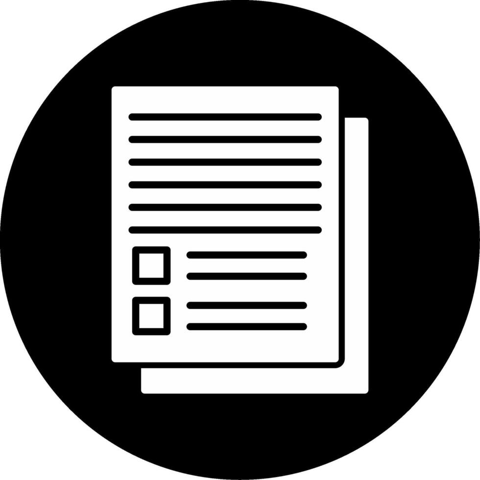 Identifying the Financial Problem Statement Glyph Circle Inverted vector