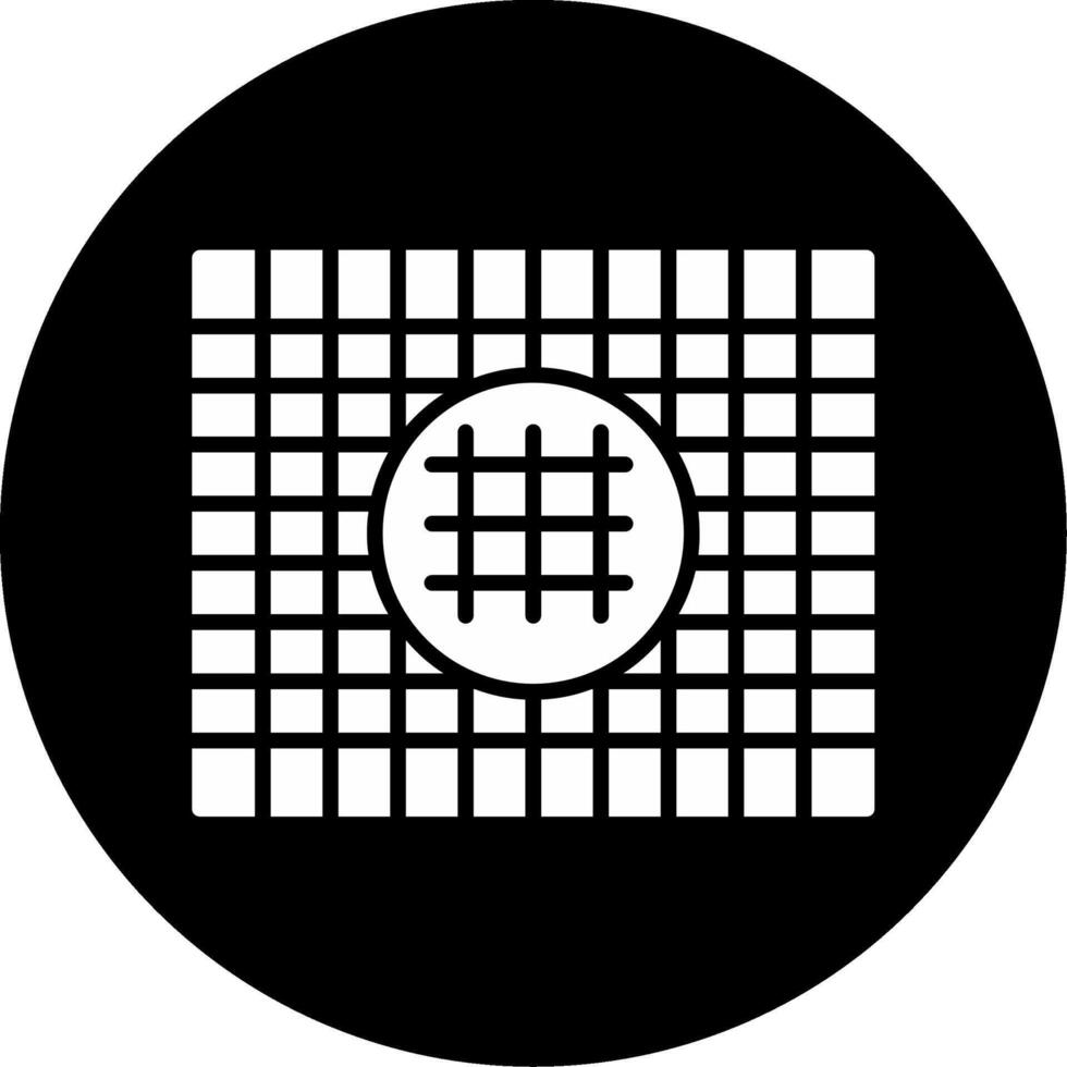Medical Gauze Roll for Dressing Glyph Circle Inverted vector