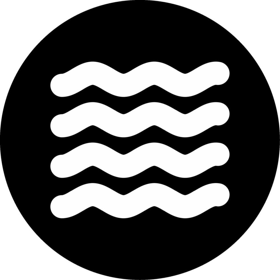 Massive Oceanic Wave Surge Glyph Circle Inverted vector