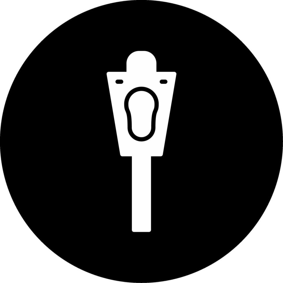 Metal Rock Climbing Stopper Nut Glyph Circle Inverted vector