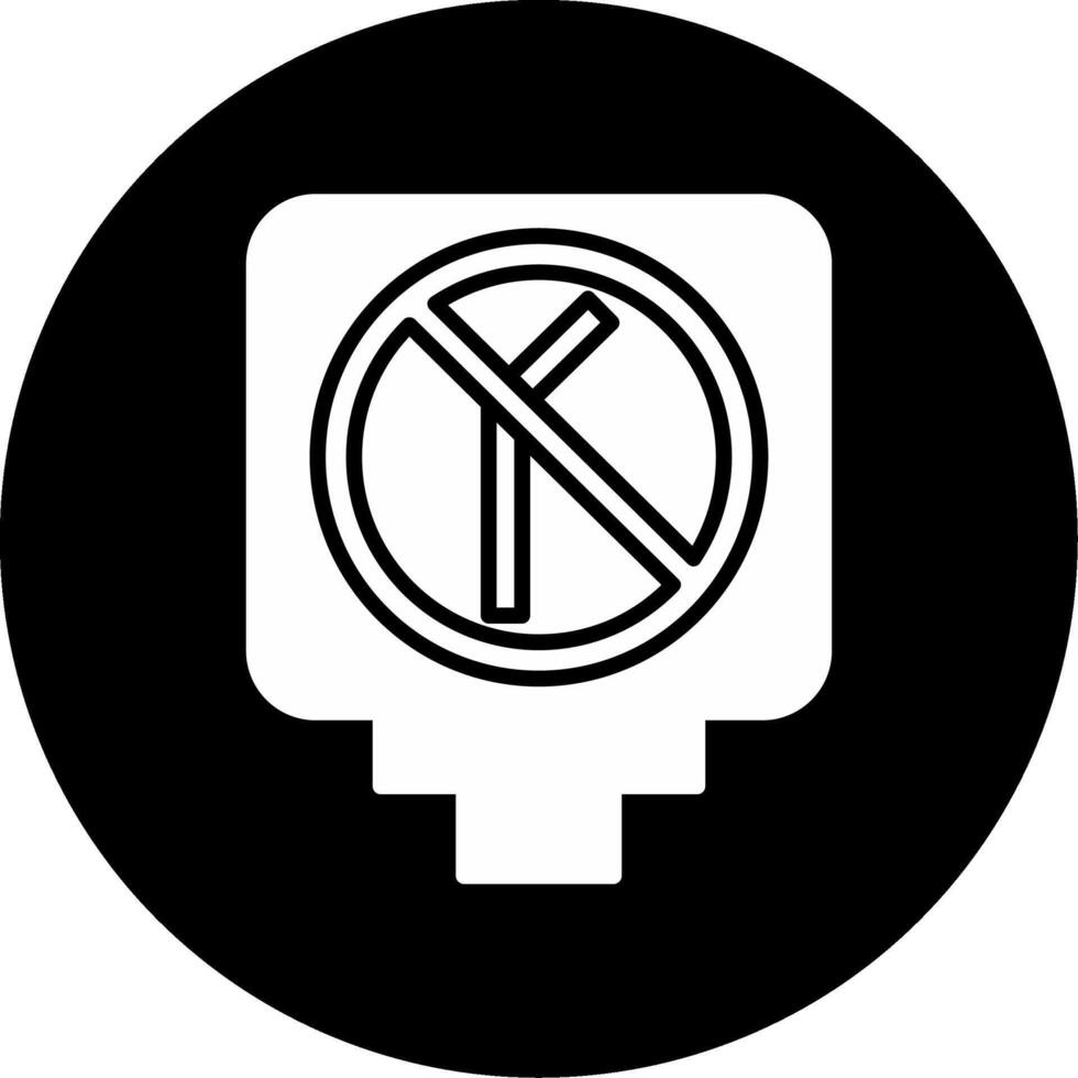 Be Straw Smart Global Advocacy Design Glyph Circle Inverted vector