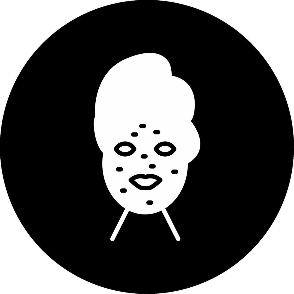 Targeted Acne Treatment Gel Glyph Circle Inverted vector
