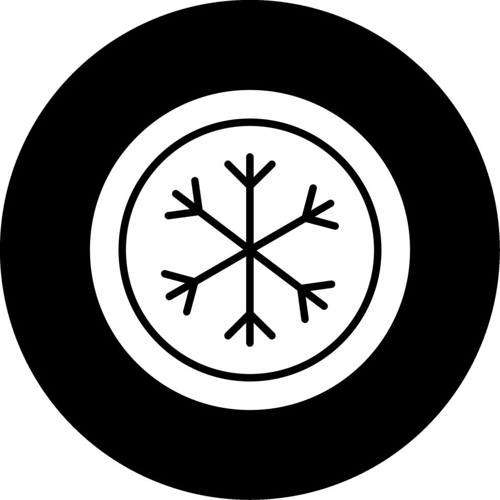 Life Threatening Extreme Weather Icon Glyph Circle Inverted vector