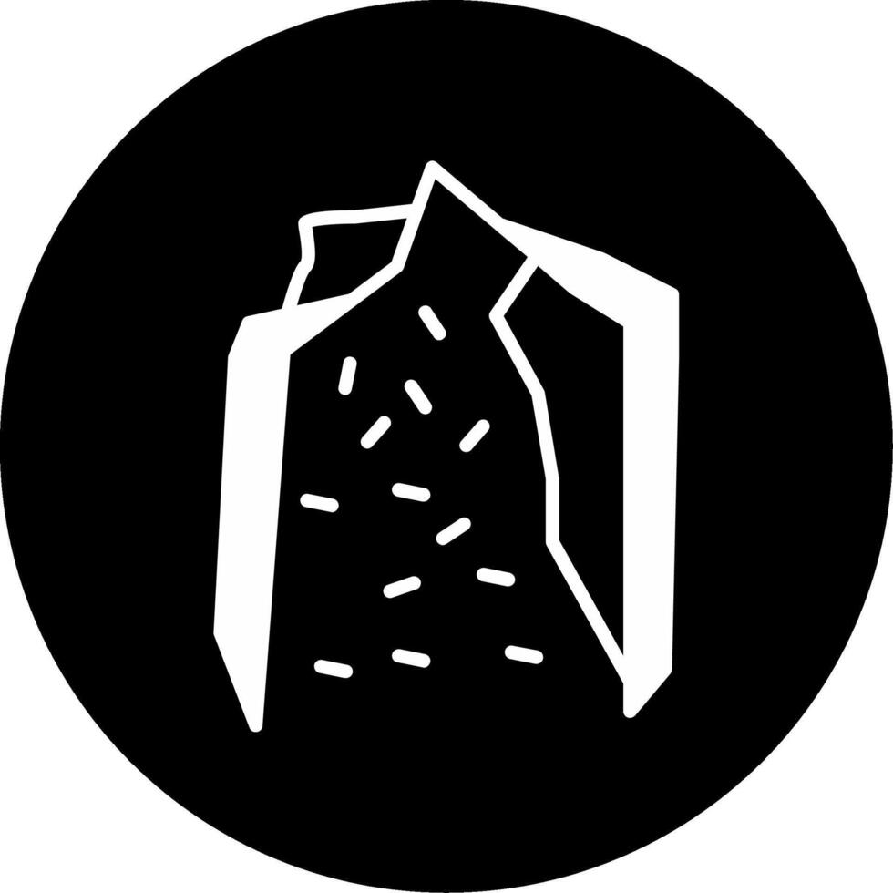 Bouldering Gym Wall Structure Glyph Circle Inverted vector