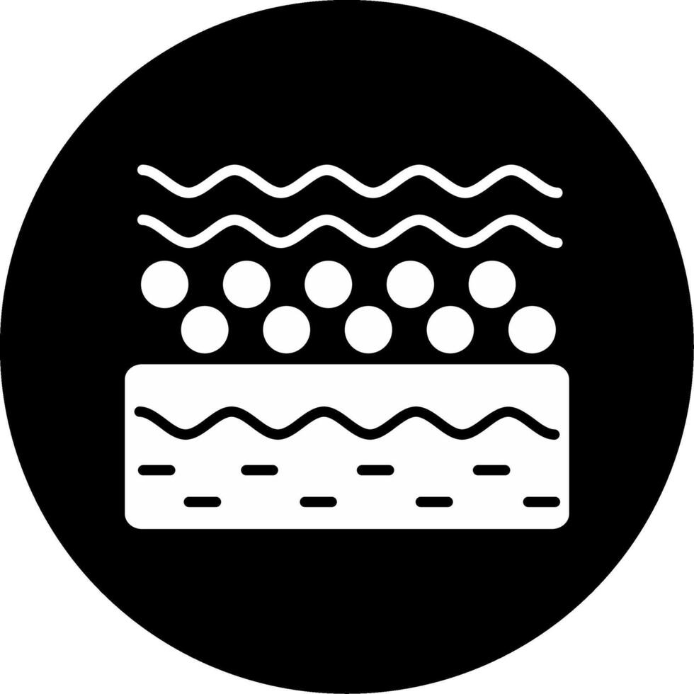 Waxing and Hair Removal Icon Glyph Circle Inverted vector