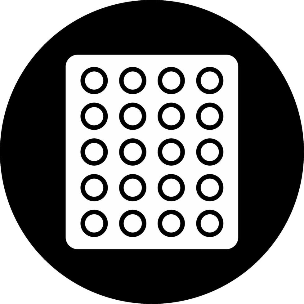Structural Steel Column Glyph Circle Inverted vector
