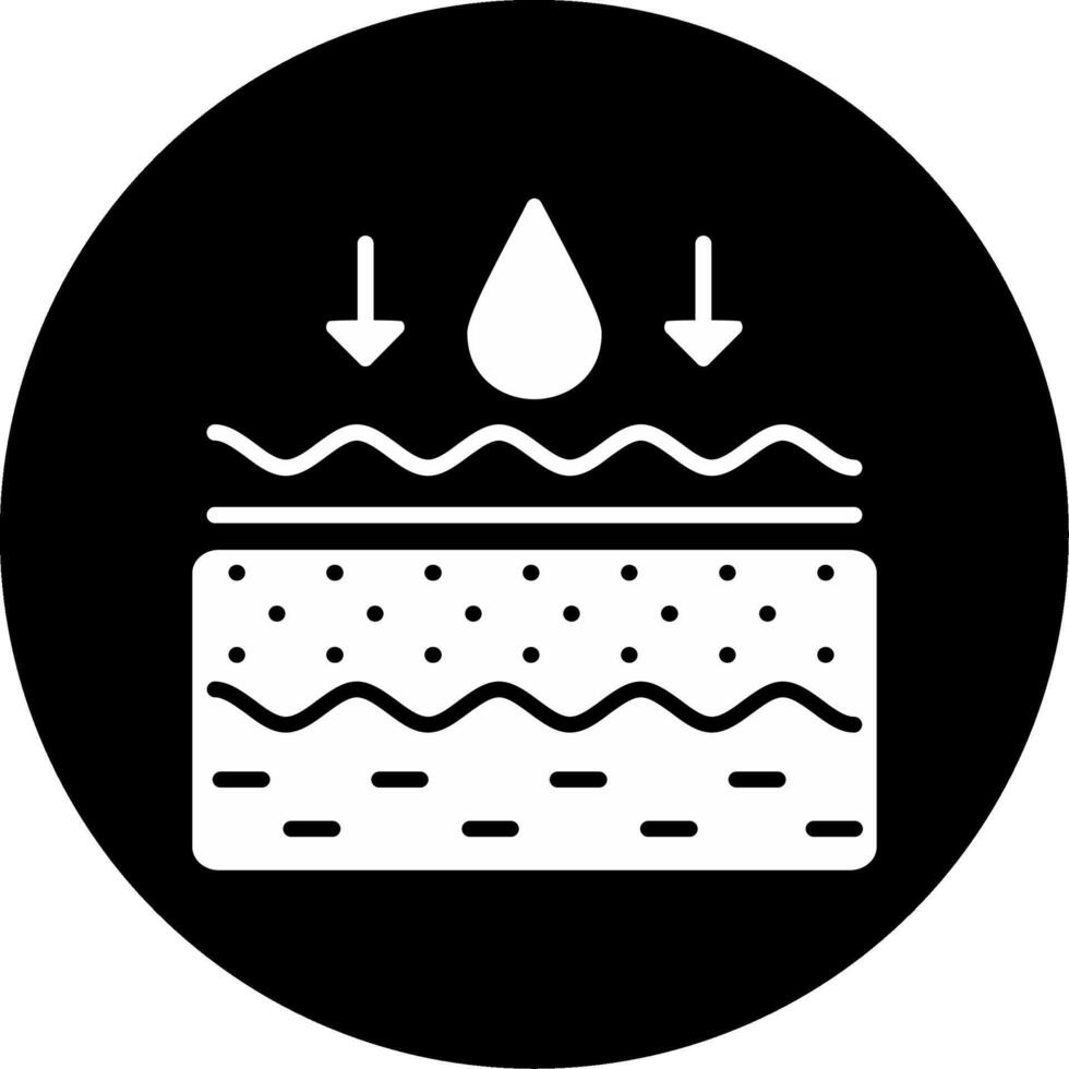 Cold Weather Skin Protection Glyph Circle Inverted vector