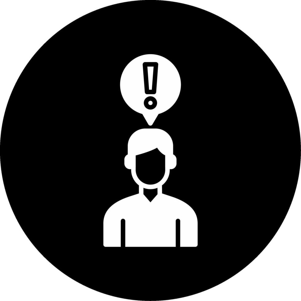 Social Communication Disorder Icon Glyph Circle Inverted vector