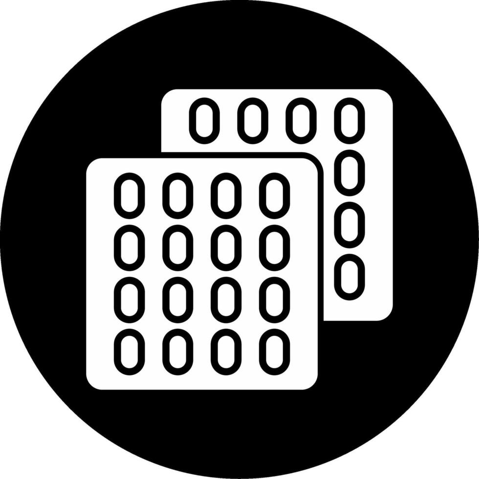 Chain Link Style Steel Mesh Glyph Circle Inverted vector