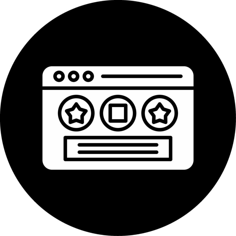 Advanced Web Development Toolkit Glyph Circle Inverted vector