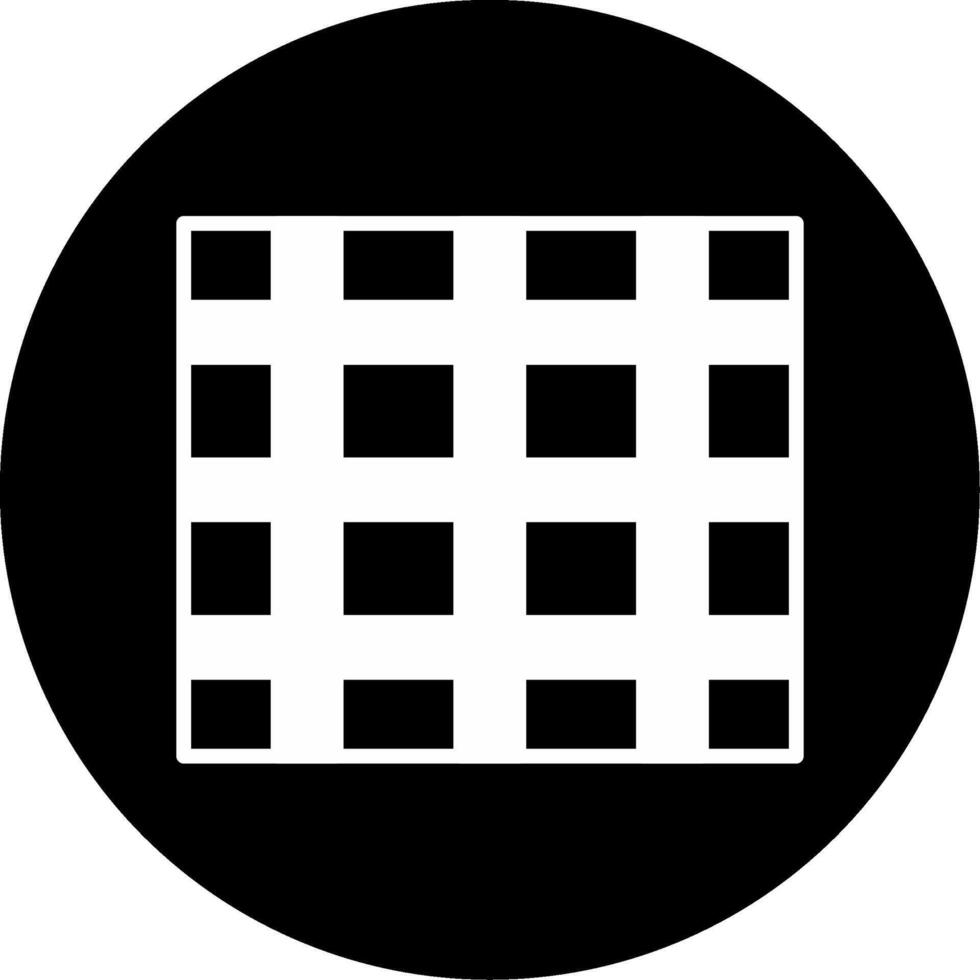 Vertical Mount Steel Beam Glyph Circle Inverted vector