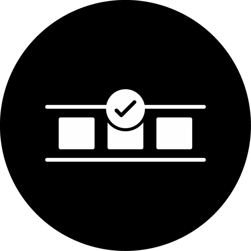 Waste Free Living Support Icon Glyph Circle Inverted vector