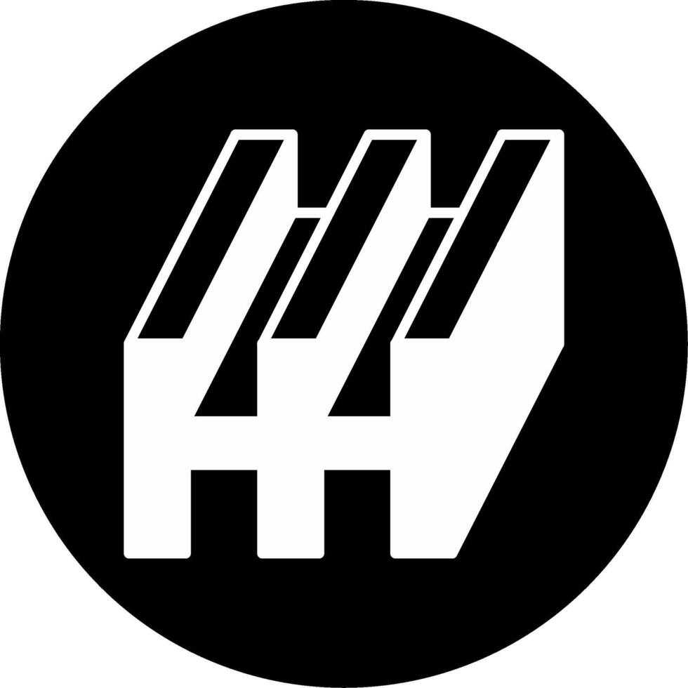 Woven Industrial Steel Mesh Glyph Circle Inverted vector