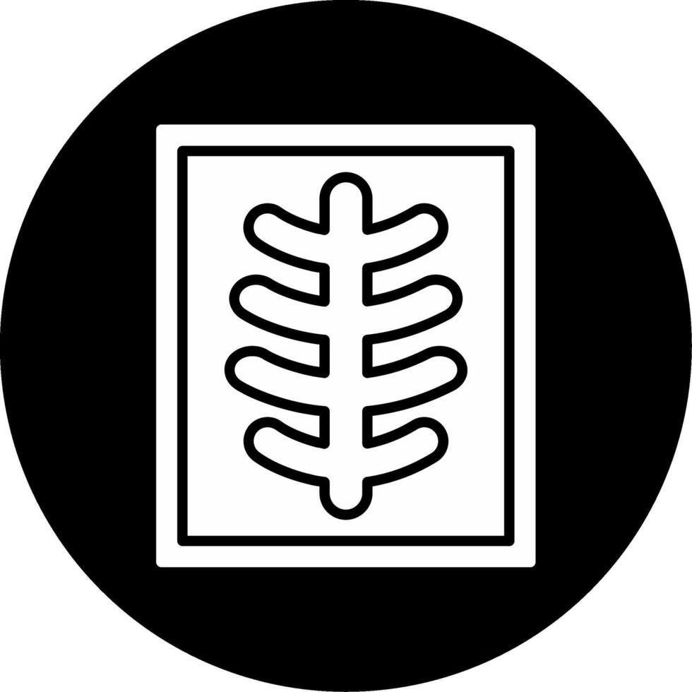 Diagnostic X Ray Film Sheet Glyph Circle Inverted vector