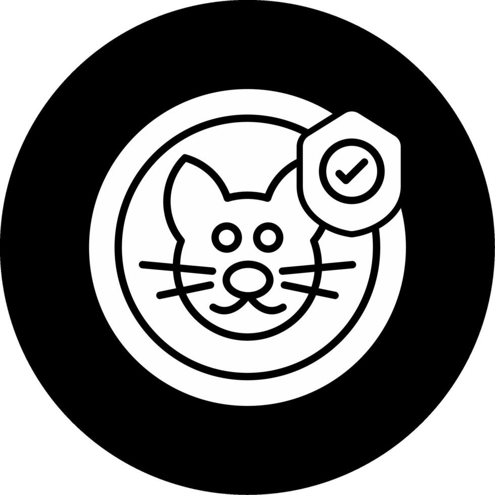 Pet Carrier for Safe Transport Glyph Circle Inverted vector