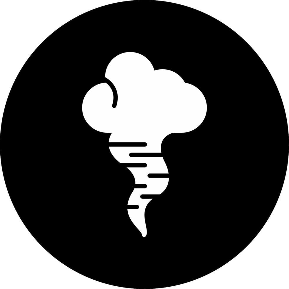 Category Level Hurricane Alert Glyph Circle Inverted vector