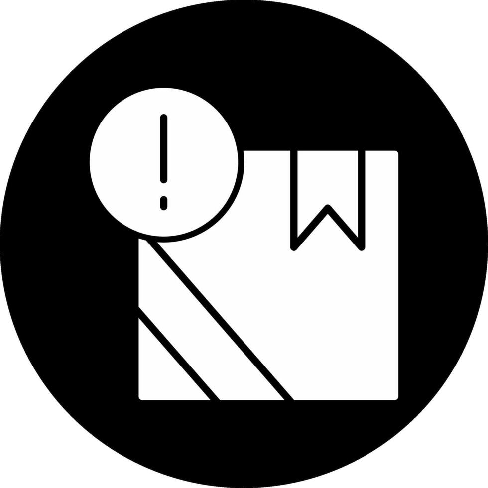 Product Order Warranty Label Glyph Circle Inverted vector