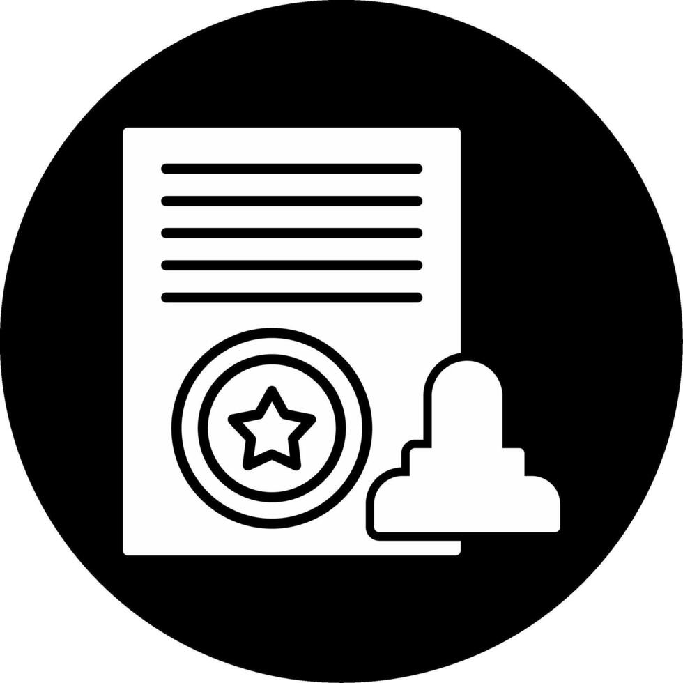 Incoming and Outgoing Cash Flow Chart Glyph Circle Inverted vector