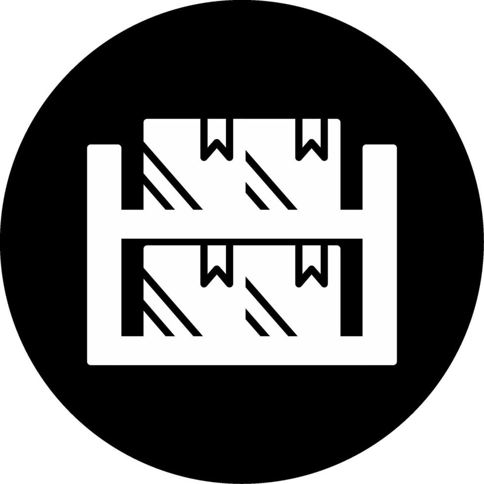 Laser Cutting Process in Manufacturing Glyph Circle Inverted vector