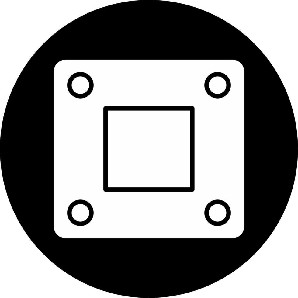Wide Flange Steel Beam Bar Glyph Circle Inverted vector