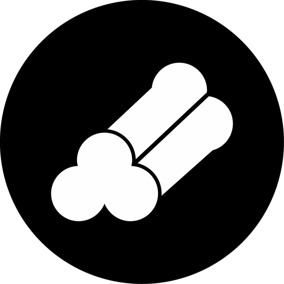 Primary Support Steel Beam Glyph Circle Inverted vector