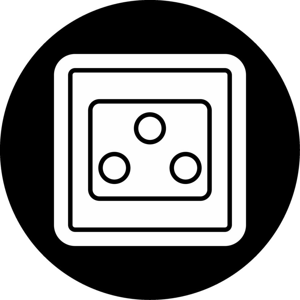 Embedded Room Outlet Glyph Circle Inverted vector