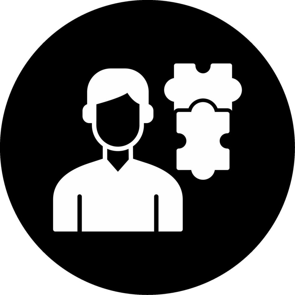 Empowering Voices Through Advocacy Glyph Circle Inverted vector